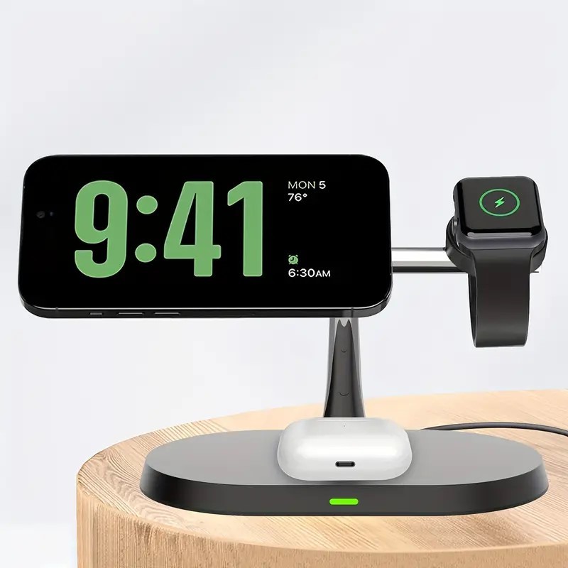 PD/QC Wireless Charger Compatible With Qi Smart Phone Airpod IWatch