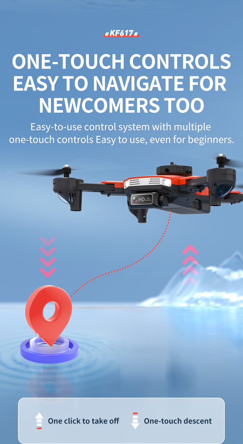4K Dual Camera Mini Rc Drone WIFI FPV 2.4ghz Foldable Outdoor Rc Helicopter