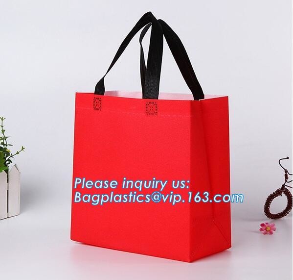 Custom Promotional shopping tote fabric polypropylene laminated pp non woven bag, Wholesale high promotion laminated rec