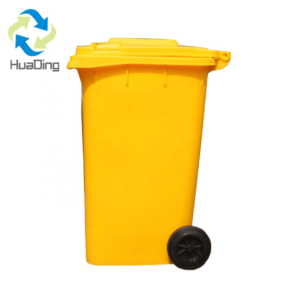 240L HDPE Outdoor Plastic Waste Bin Foot Pedal Storage Bucket Open Top Pressing TYPE Rectangular Eco-friendly