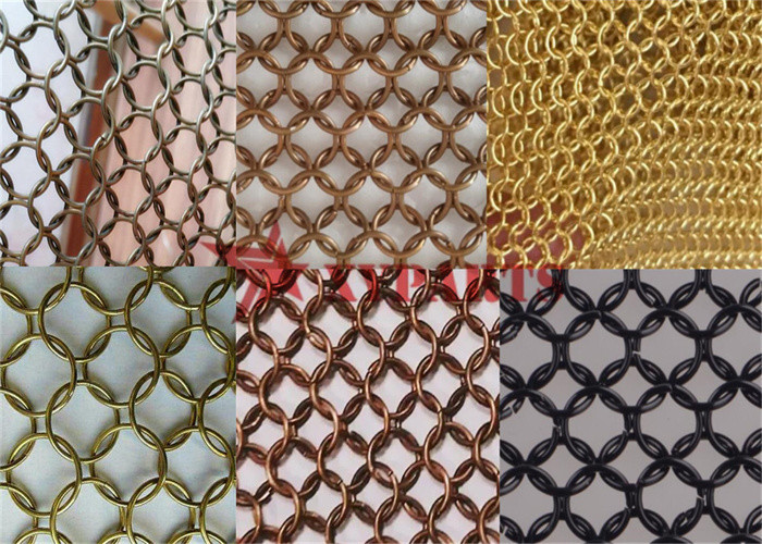 Chainmail 7mm Metal Ring Curtain For Office Partition