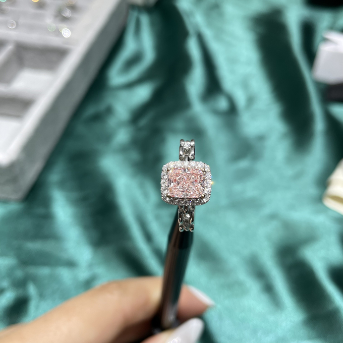 3.1ct Lab Created Diamond Ring Radiant Cut Synthetic Jewelry