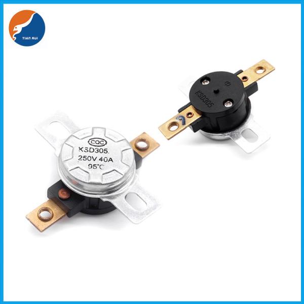 Quality 40A Thermal Overload Protector Phenolic Case 300MΩ Bimetal Thermostat Switch for sale