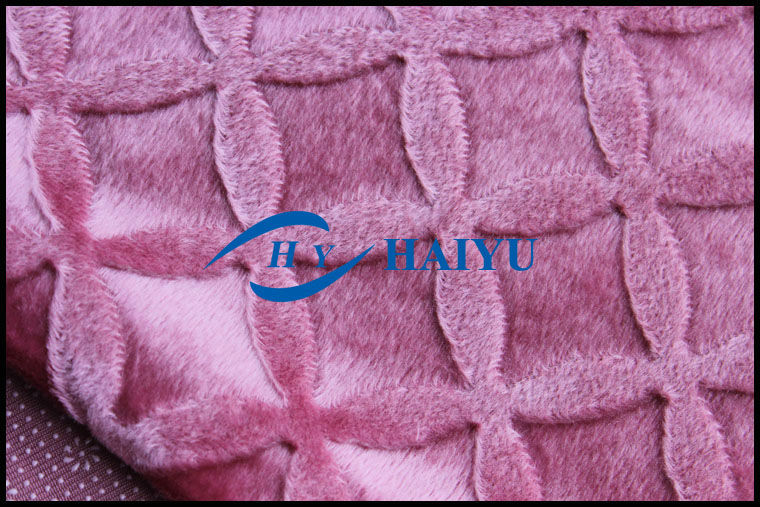 Non Slip Soft Fleece Fabric Warp - Knitting Velboa And Sherpa Fabric