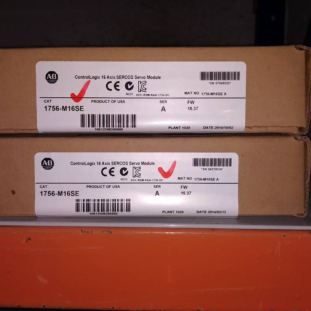 1756-M16SE ControlLogix SERCOS ALLEN BRADLEY Integrated Motion Module in stock