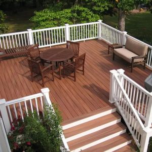 WPC Composite Deck Railing Composite Decking And Balustrade Moistureproof