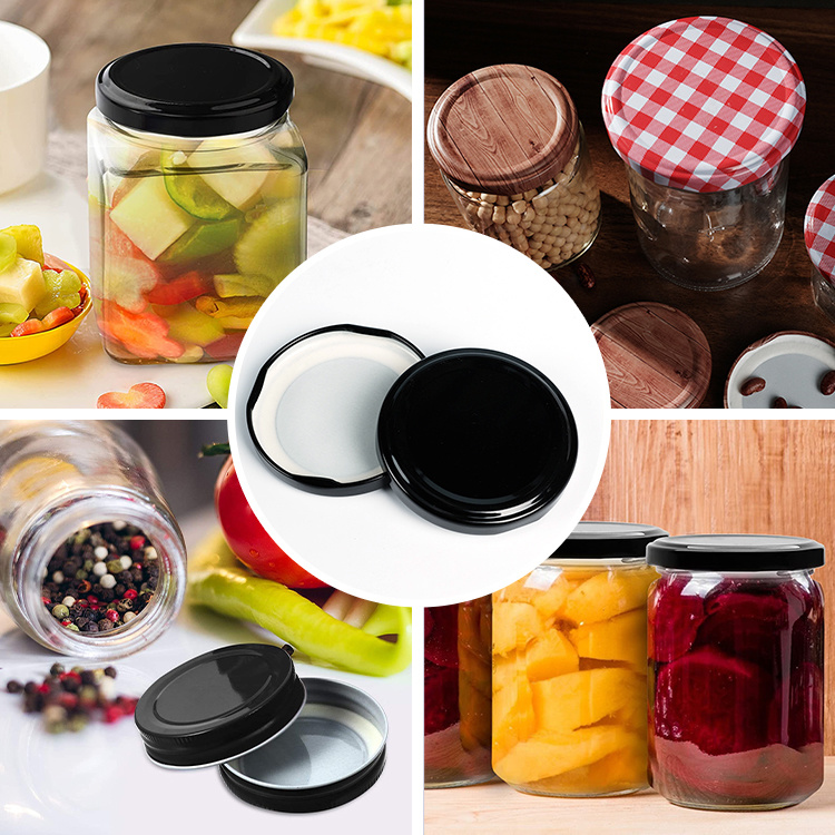 Low MOQ 20mm 38mm 48mm 63mm Packing Jar Metal Bottle Cap Metal Lug Cap for Glass Jar