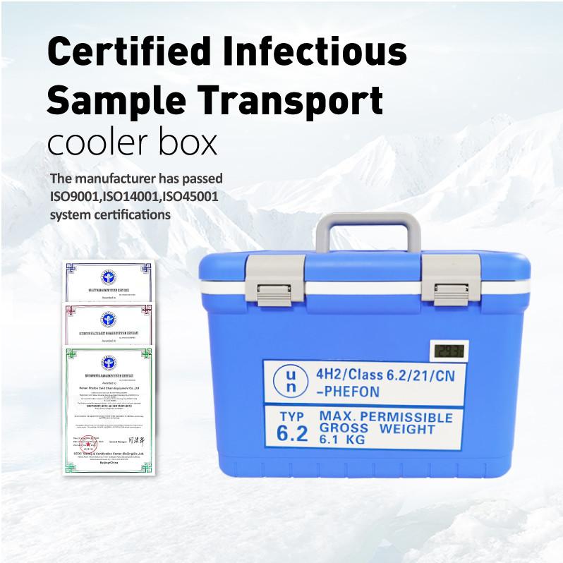 18L Cooling Storage Box UN2814 Cooler For Vaccine Transport