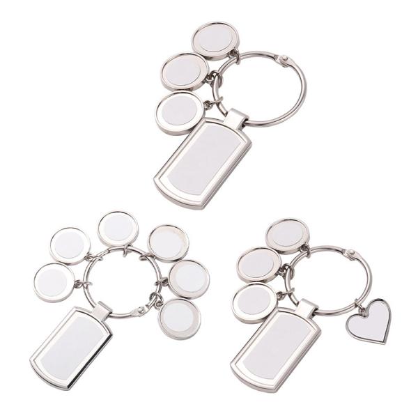 Custom Promotional Gift Keychain Blank Design Sublimation Charms Set Keychains