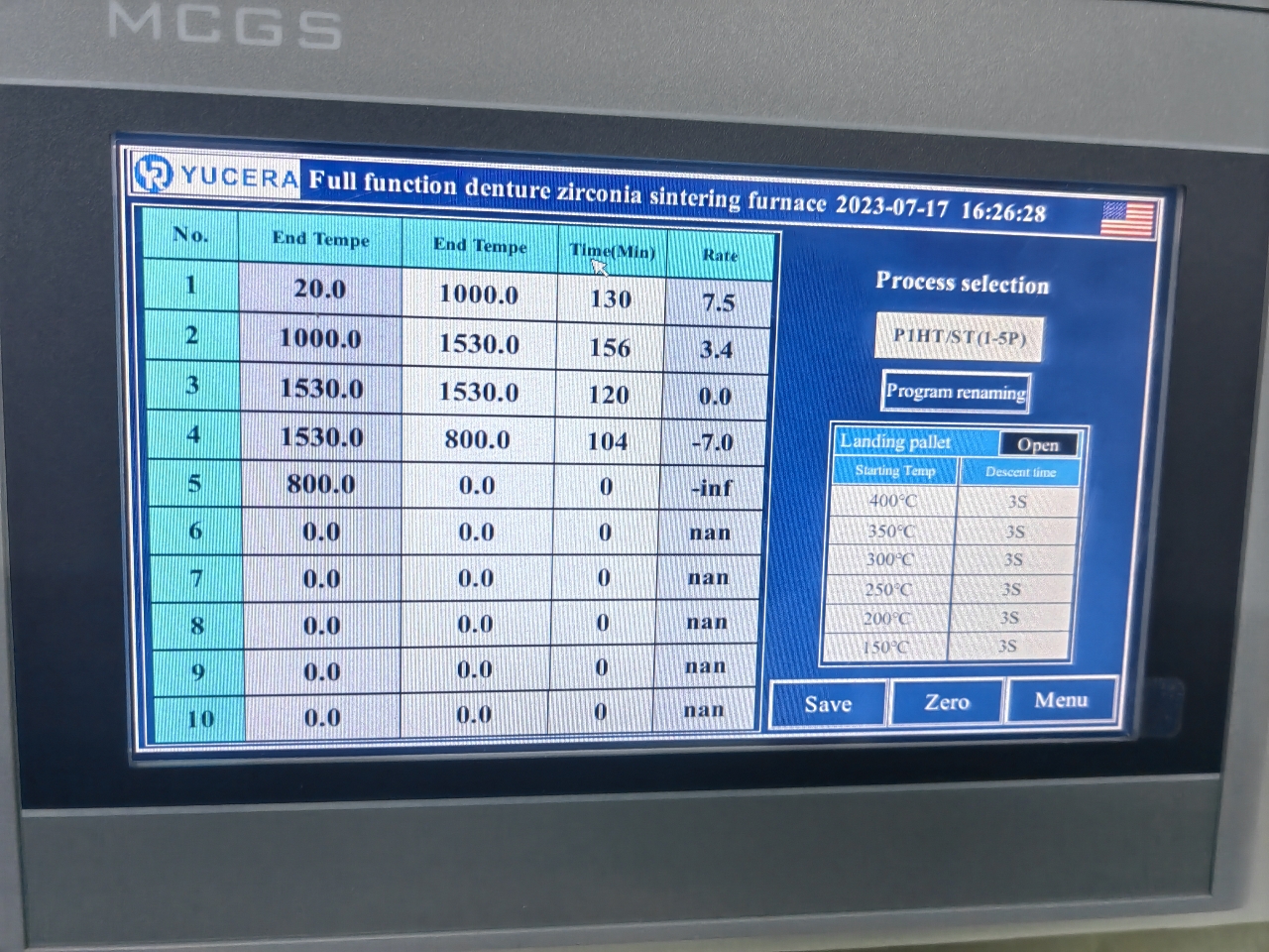 Yucera Dental Laboratory Zirconia Sintering Furnace F10+ With 40C/min Heating Rate