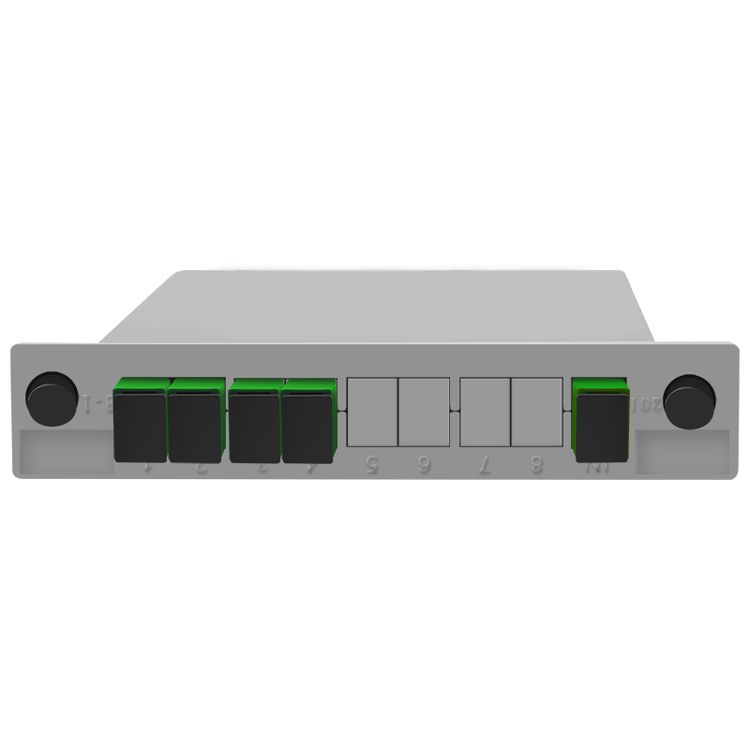 High Performance 1*4 Sc Apc Single Mode 1260-1620nm Cassette Type Fiber Insertion Type Plc Splitter