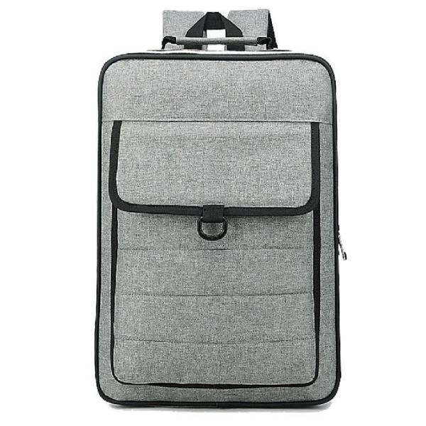 Quality Gray Polyester Material Canvas Laptop Backpack Multifunction Laptop Bag for sale