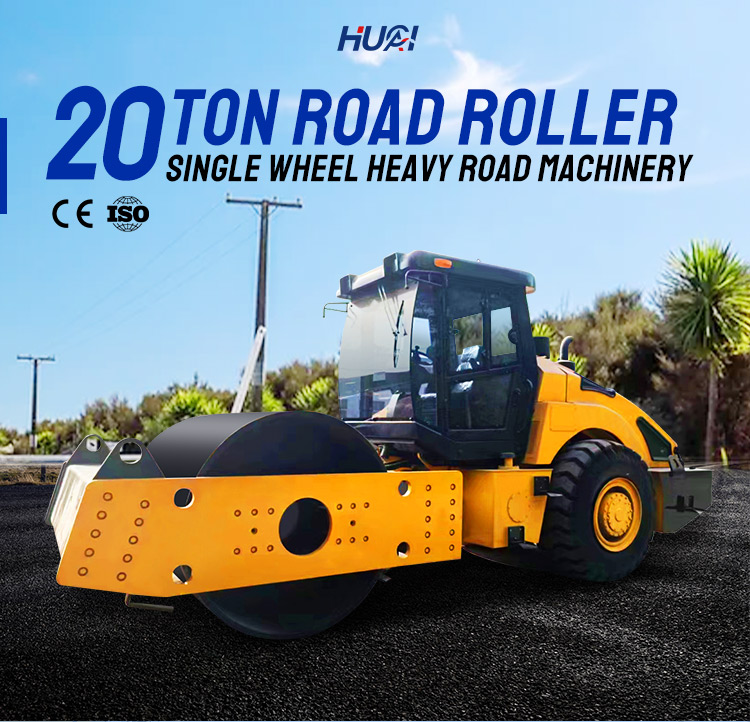 Electric Oil Pump Vibratory Road Roller 20 Ton Compactor for Smooth Asphalt Surface