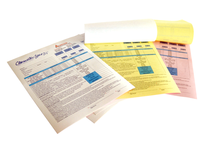 Multi - Color CFB Carbonless Copy Paper Sheets 48-100 Gsm Basis Weight 5 Years Self Life