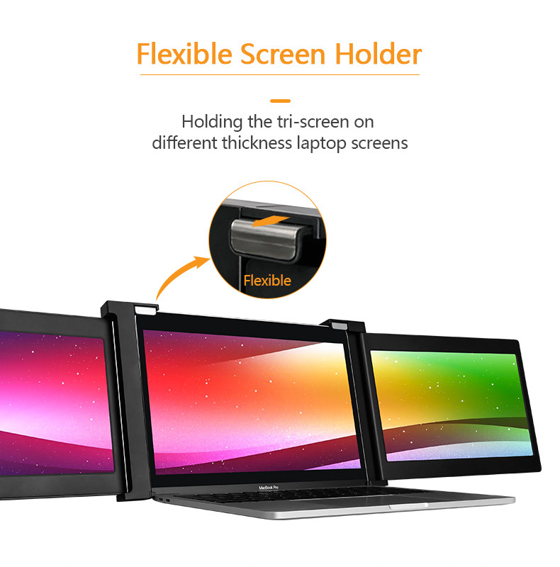 250cd/m2 10.1" IPS Laptop Portable Monitor Dual Screen For Mac