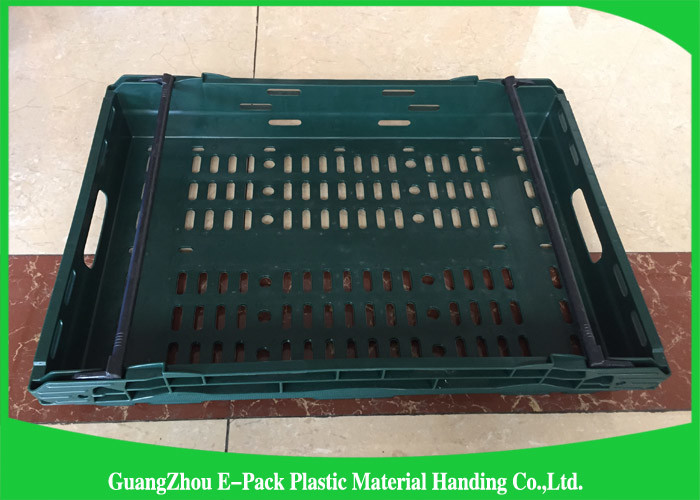Customized Stackable Plastic Storage Bins , Collapsible Plastic Crates With Lids