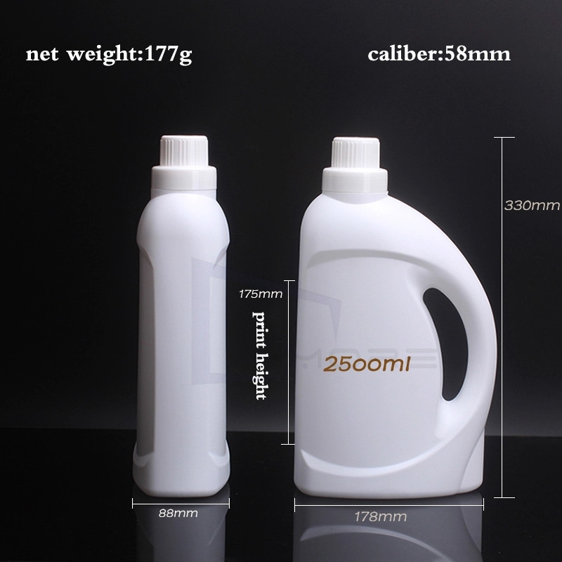 Pantone 2500ml HDPE Recycle Detergent Containers