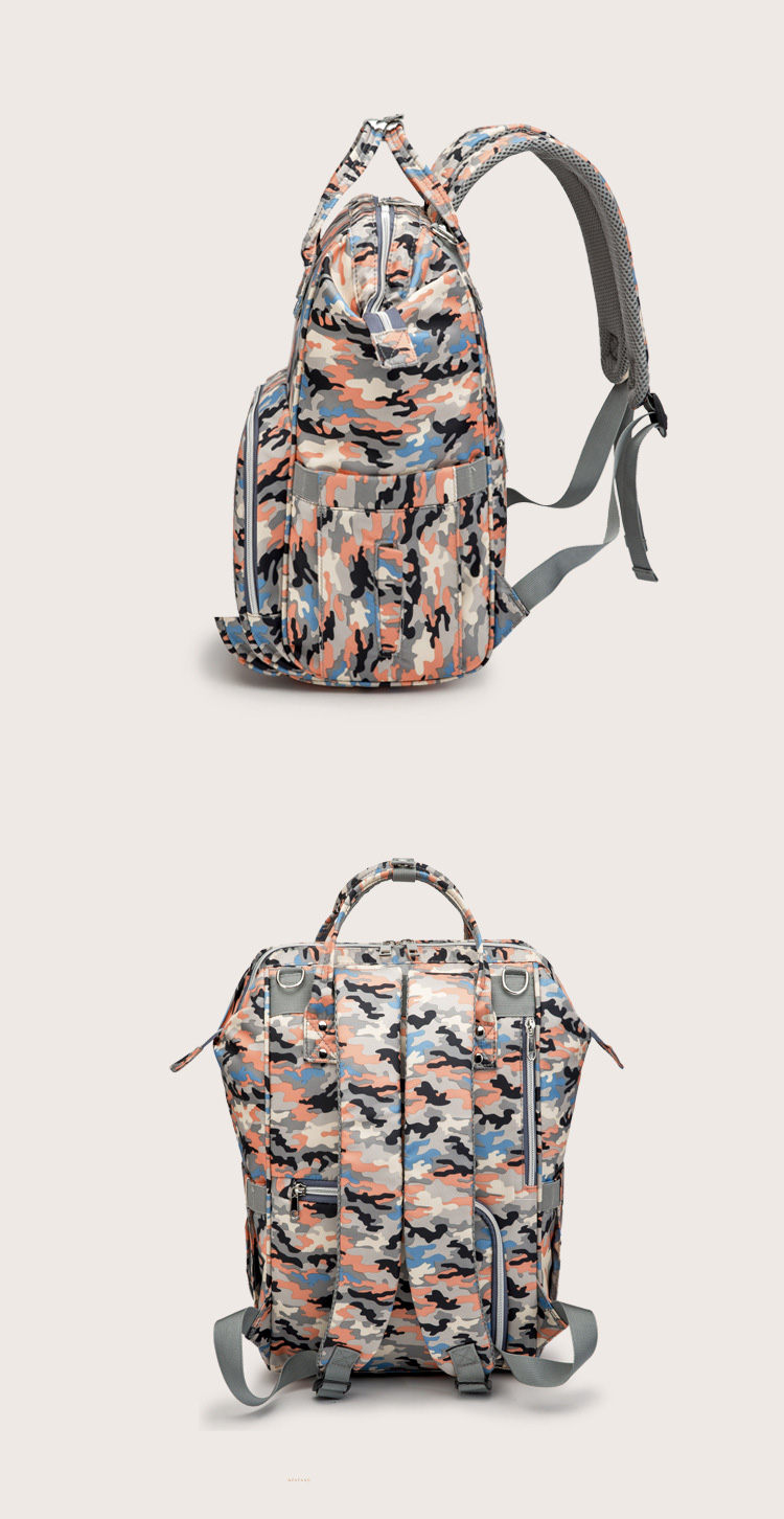 Fashion Mommy Bags Waterproof Oxford Women Backpacks Large Capacity Diaper Bag With Stroller Strap For Baby Care