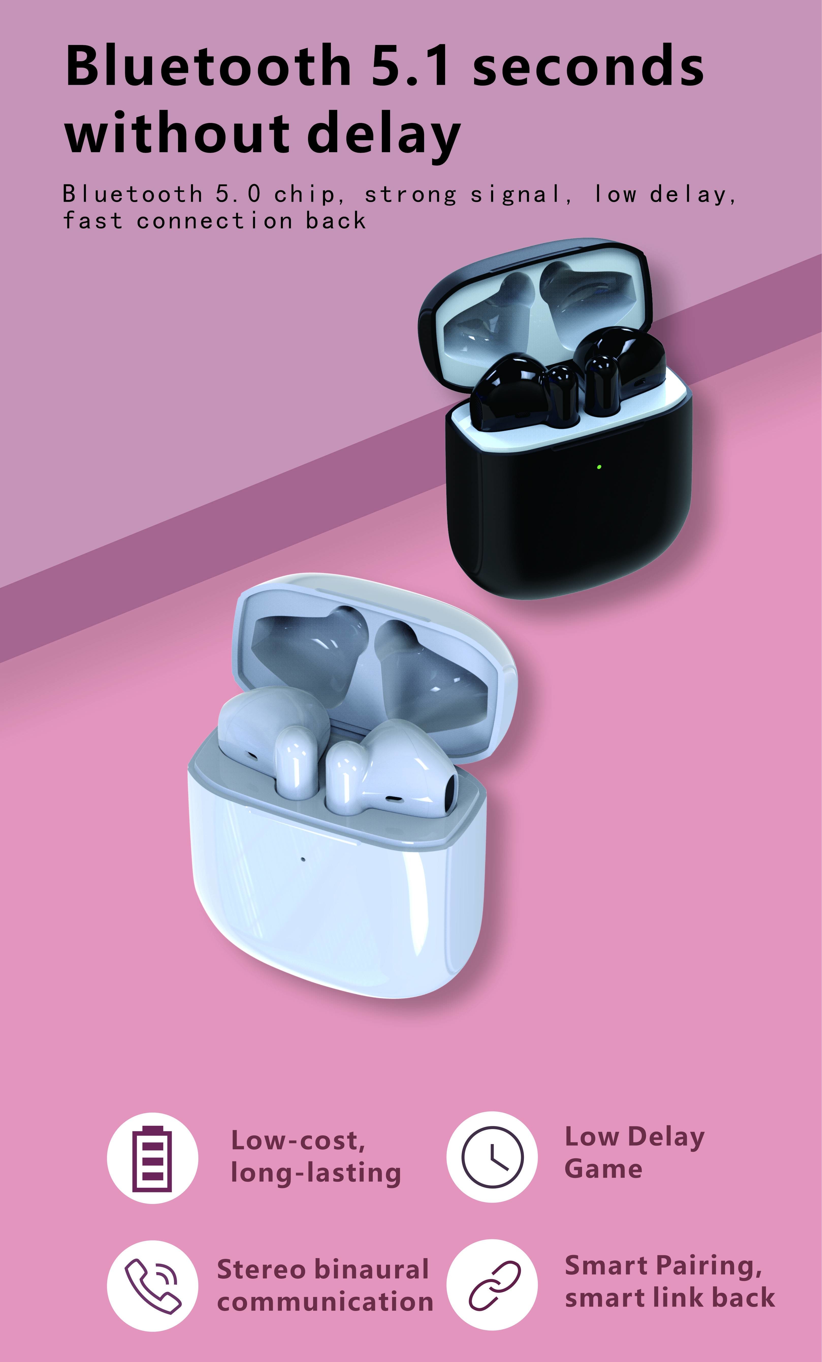 Noise Canceling Bluetooth Wireless Earbuds For Android Phone Binaural Communication