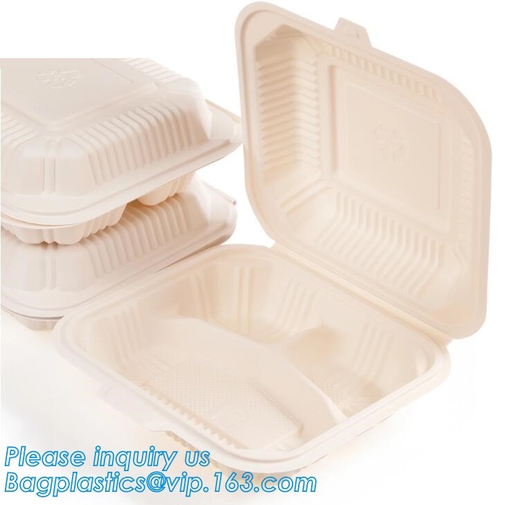 Meal Prep Containers Free Sample Bento Lunch Box Biodegradable Food Container Plastic Wheat Straw Lunch Box bagplastics
