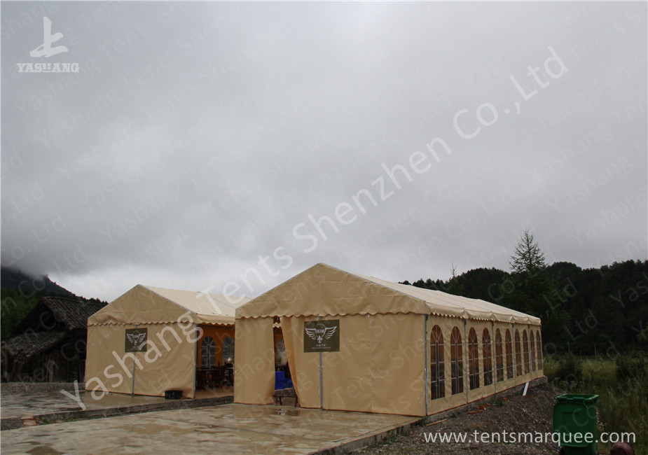 Rustless Waterproof Fabric Sunshade Outdoor Event Tent , Frame Big Event Tents