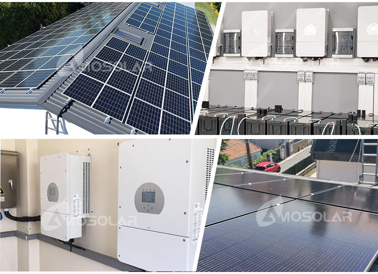 Residential 3kw 5kw 8kw 10kw 12kw Hybrid Solar Energy System with WIFI Monitoring