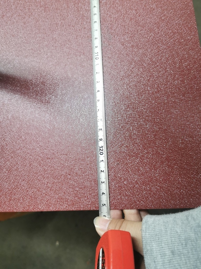 Z275=G90 Super SMP 40 Years Pre-Painted Galvanized Red Color Textured Trapezoidal Roof Sheet Metal Roof Wall Cladding