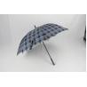 Buy cheap Blue Tartan Windproof Golf Umbrellas 30 Inch Automatic With Fiberglass Frame from wholesalers