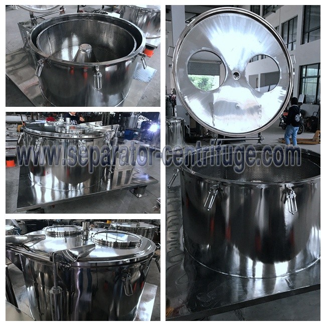 Model PPTD Stainless Steel Hemp Essential Oil Extraction Centrifuge Washing With Alcohol