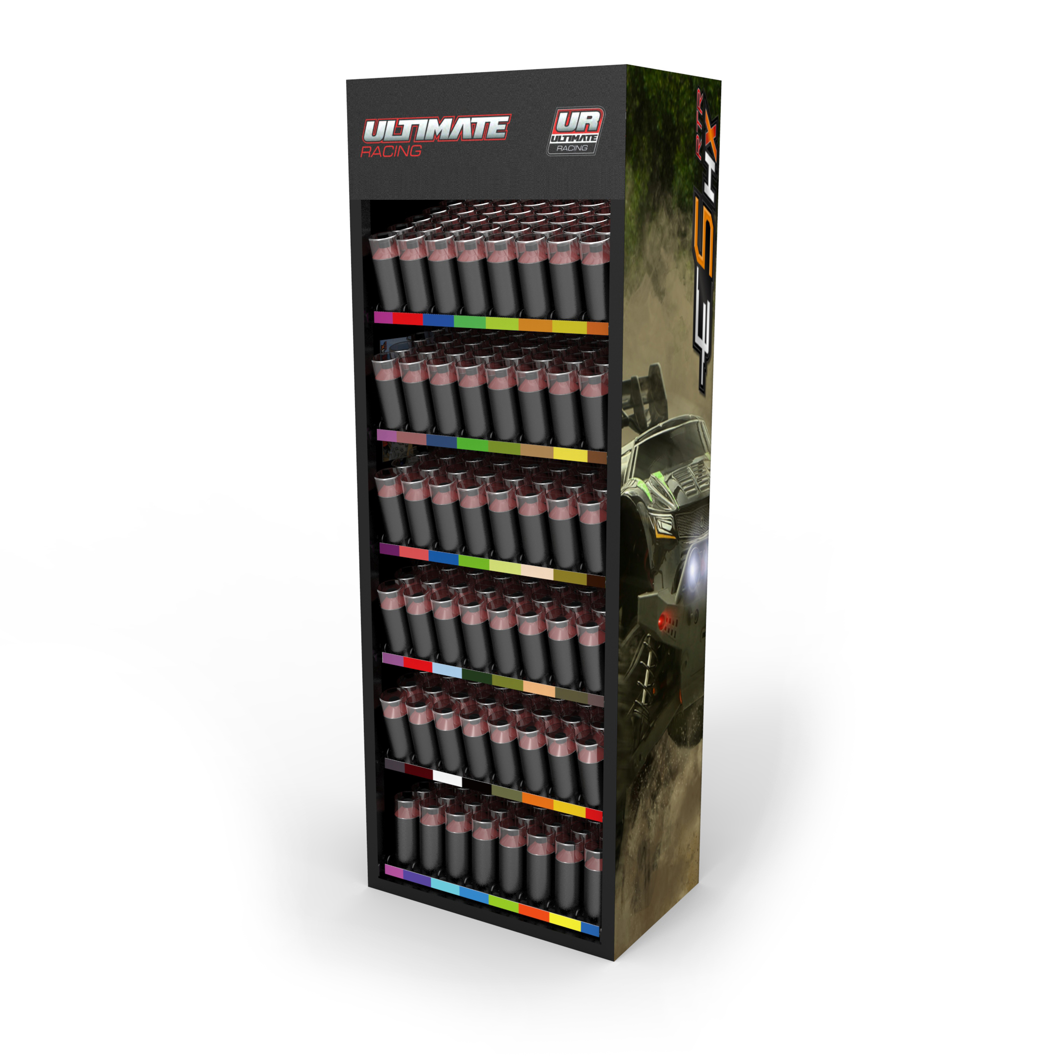 Tinplate Refillable Metal Display Stands Bottle Display Stand Storage Hair Spray Gas Tin Can