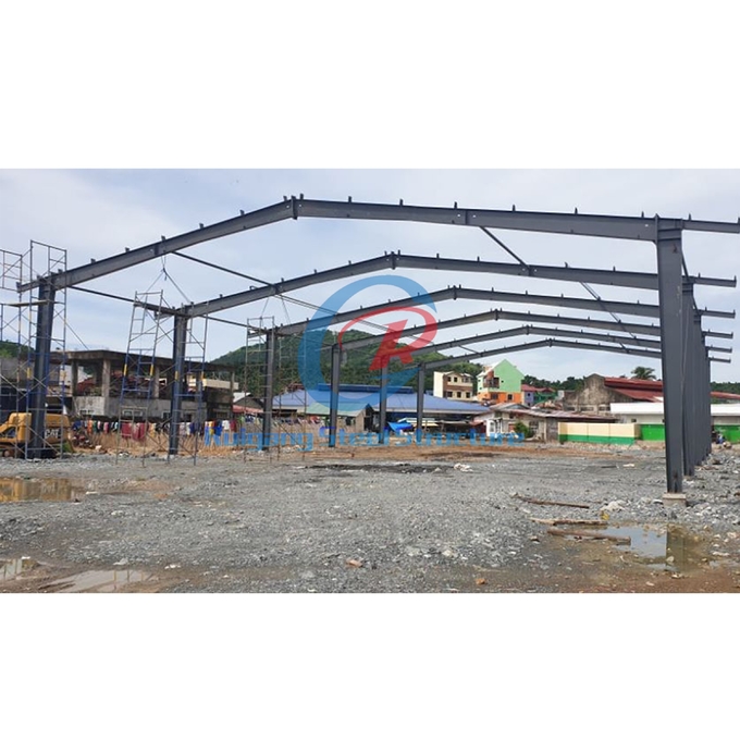 Standard Steel Basketball Court High Durability Steel Warehouse Shed
