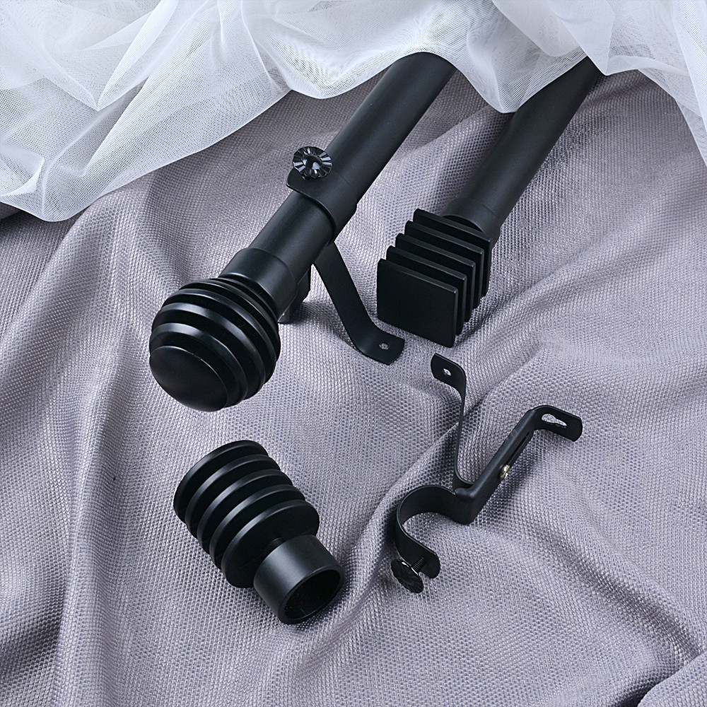 Three-dimensional shape 28MM Diameter Curtain Rods With Metal Material For Living Room