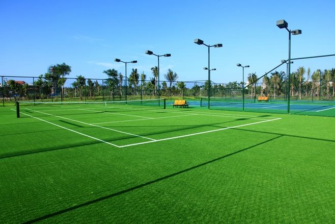 PE 35mm 3/8'' Artificial Turf Grass 21000 Dtex UV Resistant