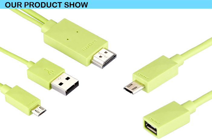High Quality MHL Cable For Mobilephone 1080P