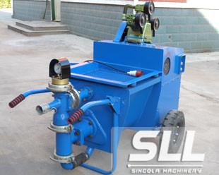 Quality High Efficiency Cement Mortar Spraying Machine Double Cylinder Piston Pump for sale