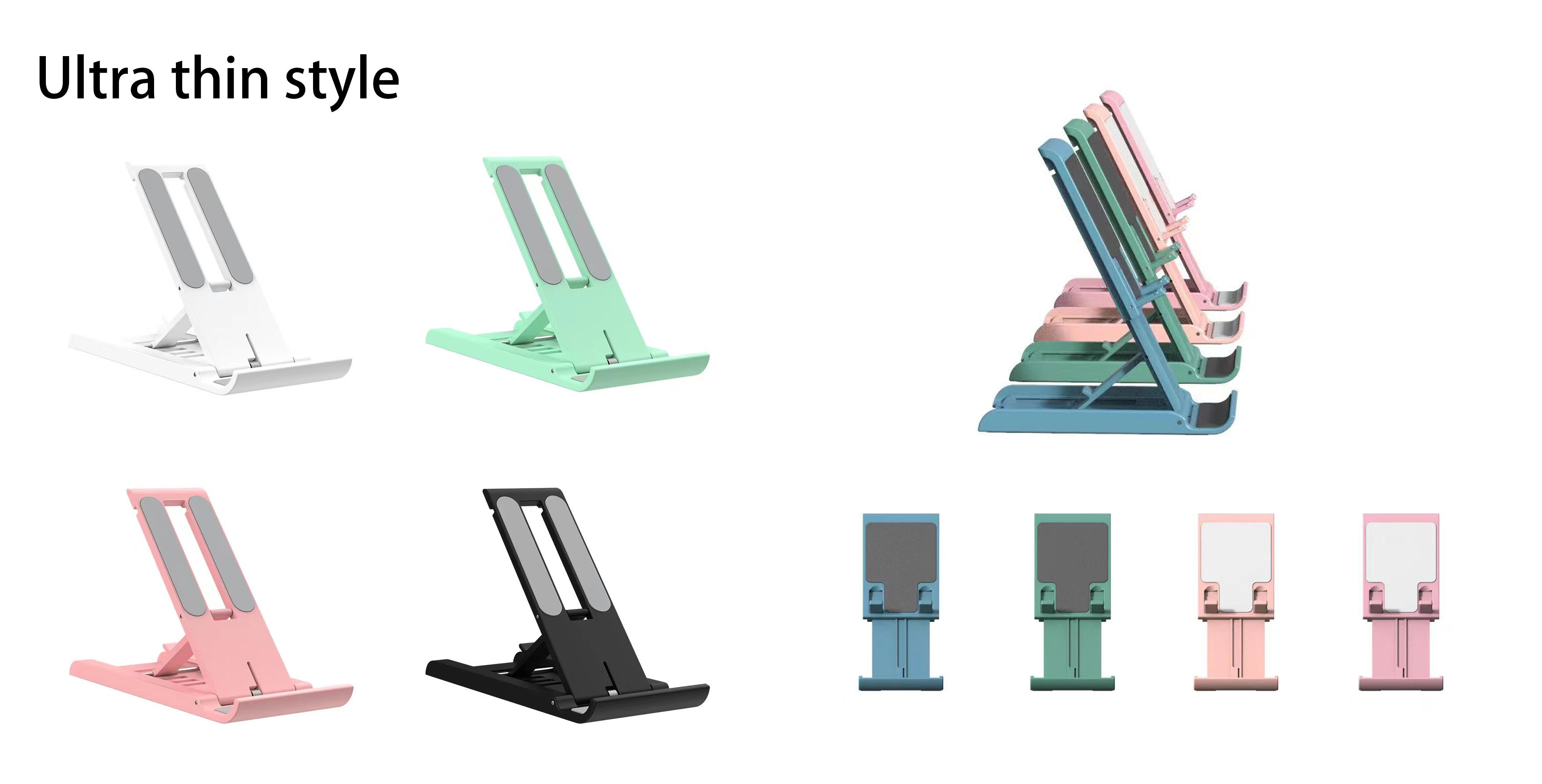 Anti Slip Foldable Desktop Phone Stand Ultra Thin Mini ABS