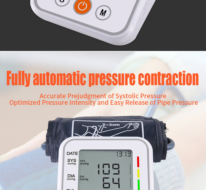 Arm Type OEM Electronic Home Blood Pressure Device Intelligent