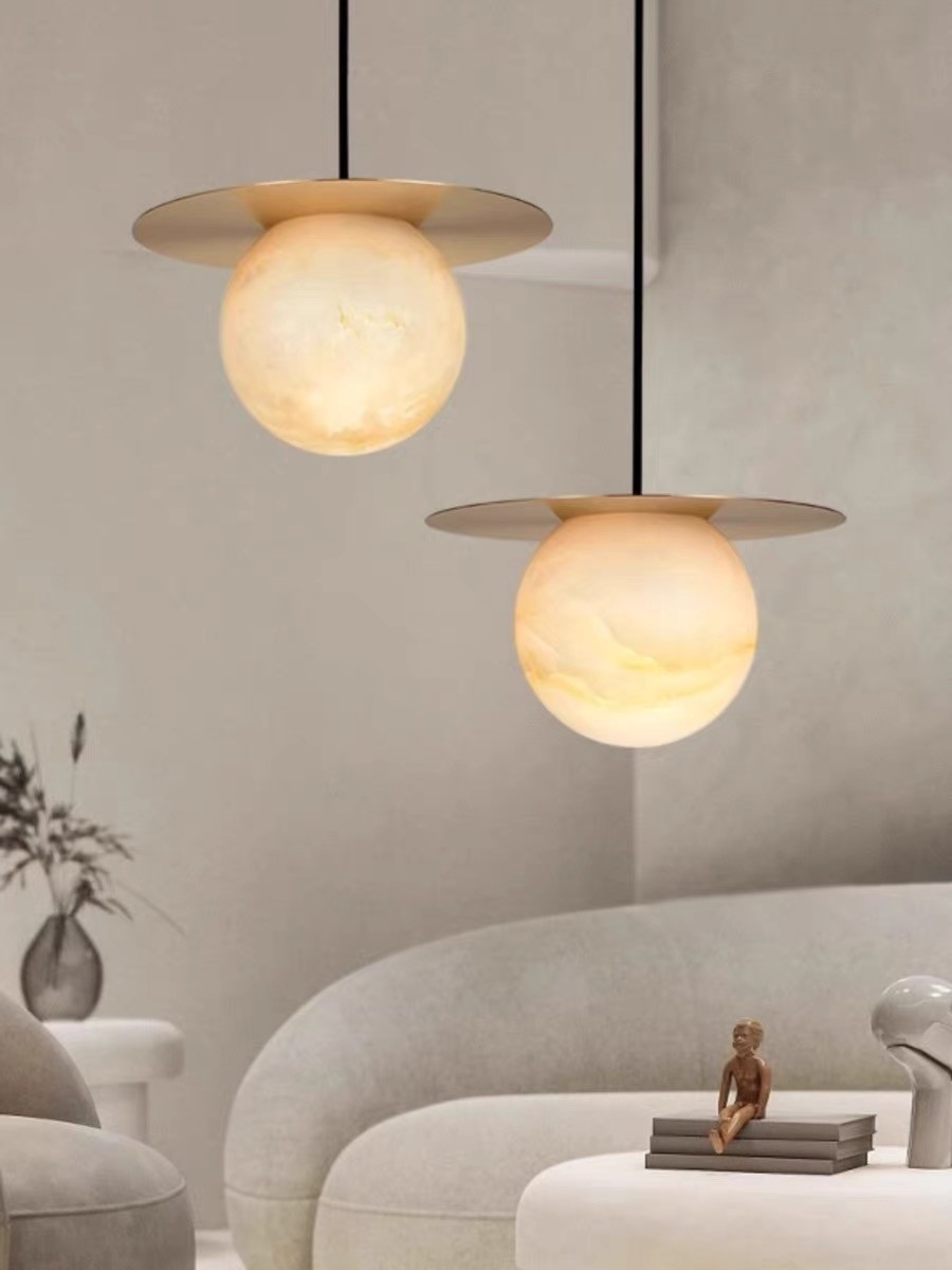 Marble led gold metal indoor decoration wall lamp for hotel
