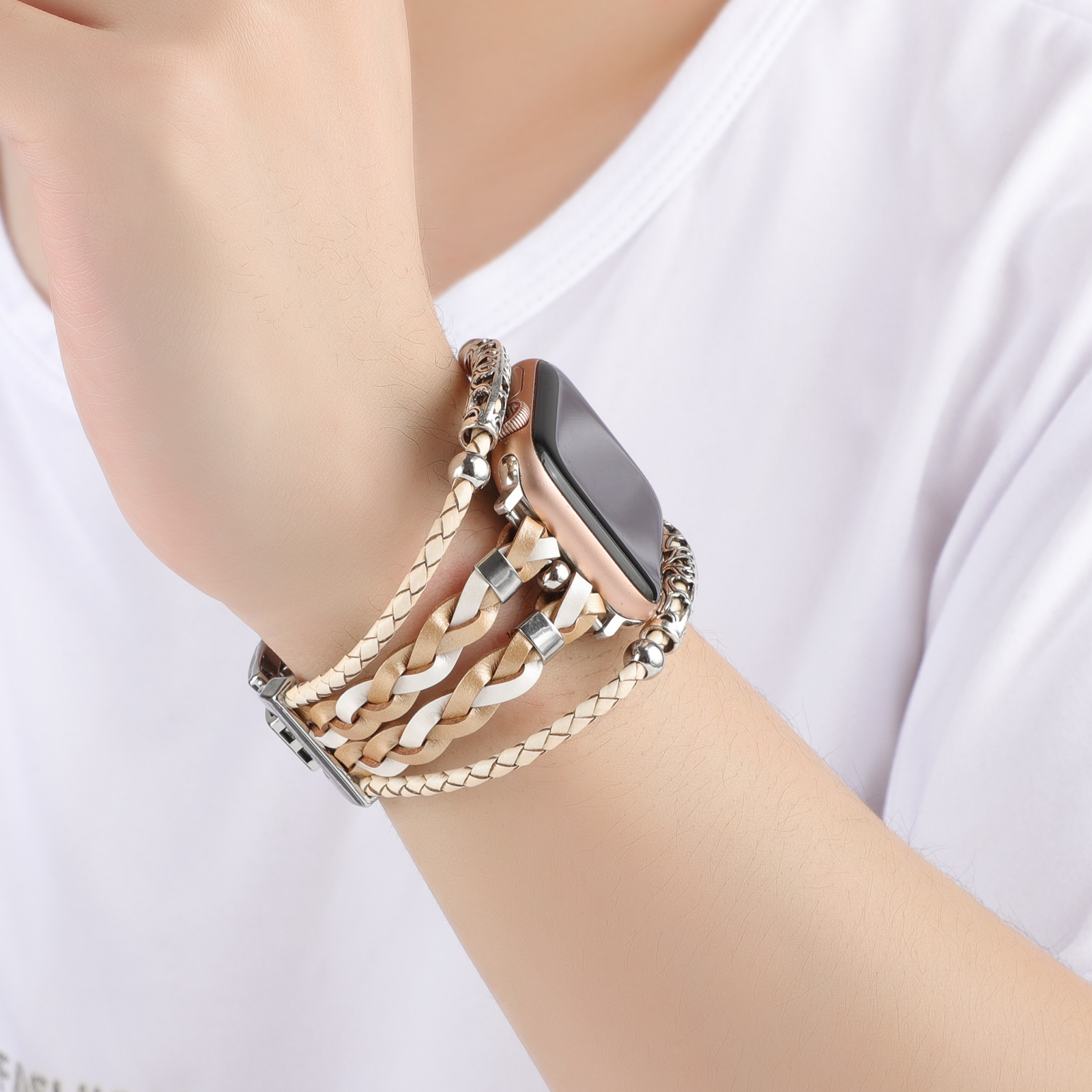 DHL.UPS.FEDEX.EMS Trendy Zou Chrysanthemum Decorative Smart Watch Band