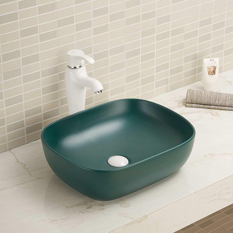 Black Table Top Bathroom Sink 19 X 17 25 X 19 24 X 18 Square Counter Top Basins
