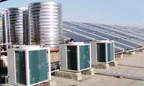 Non Pressurized Solar Heat Pump Water Heater , Solar Thermal Water Heater 4.0 Cop