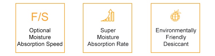 Auto Lighting Moisture Absorption 2g MgCl2 Powder Desiccant with Small Packing