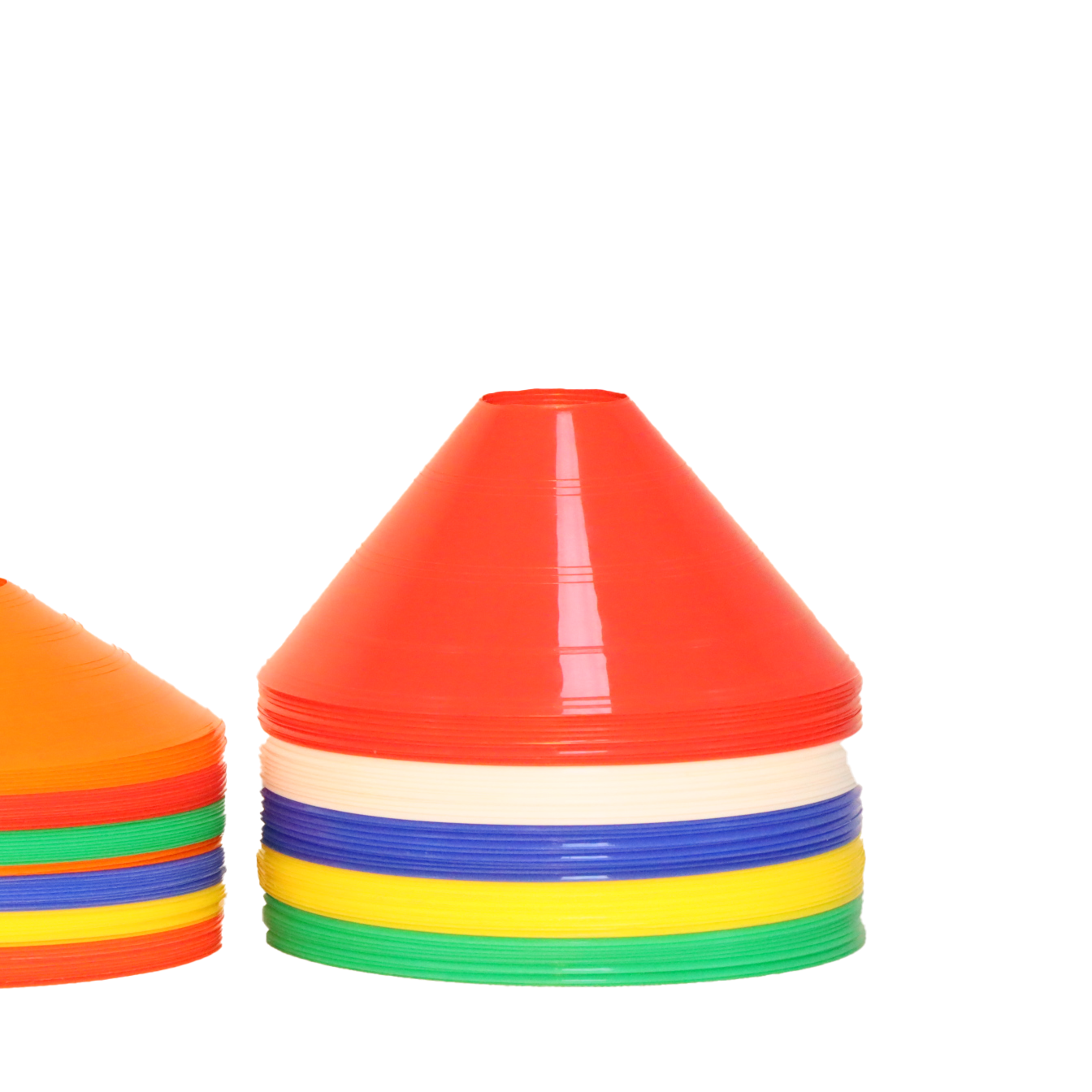 Training Soccer Ball Field Marker Cones 50 Pack Agility Disc Cones Customized Logo