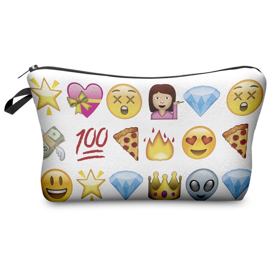 Waterproof Travel Toiletry Pouch Makeup with Zipper (Mandala Flowers)