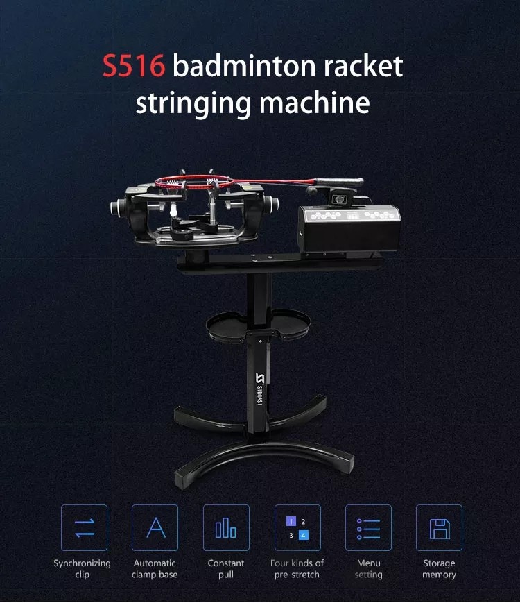 Siboasi Automatic Electronic Badminton Stringing Machine With Full Parts