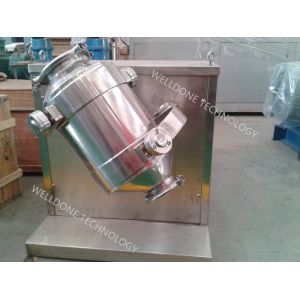 GMP Standard Spices Powder 3D Mixing Machine Multiple Direction Rotation