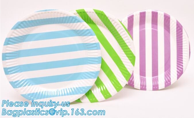 Party supplies, custom printing table rose gold paper biodegradable dinner disposable plate,Compostable Eco Friendly Env