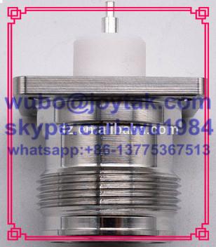 4.3-10 female connector solder type with flange square VSWR 1.15 length 33.3mm