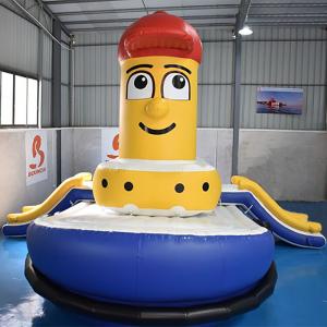  Heat Resistant Swimming Pool Tug Boat Inflatable Water Sports Manufactures