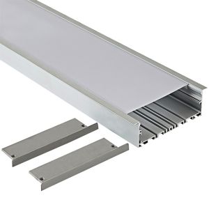 China LED Strip Light Aluminum Channel Recessed Plaster LED Profile Customized Anodized on sale